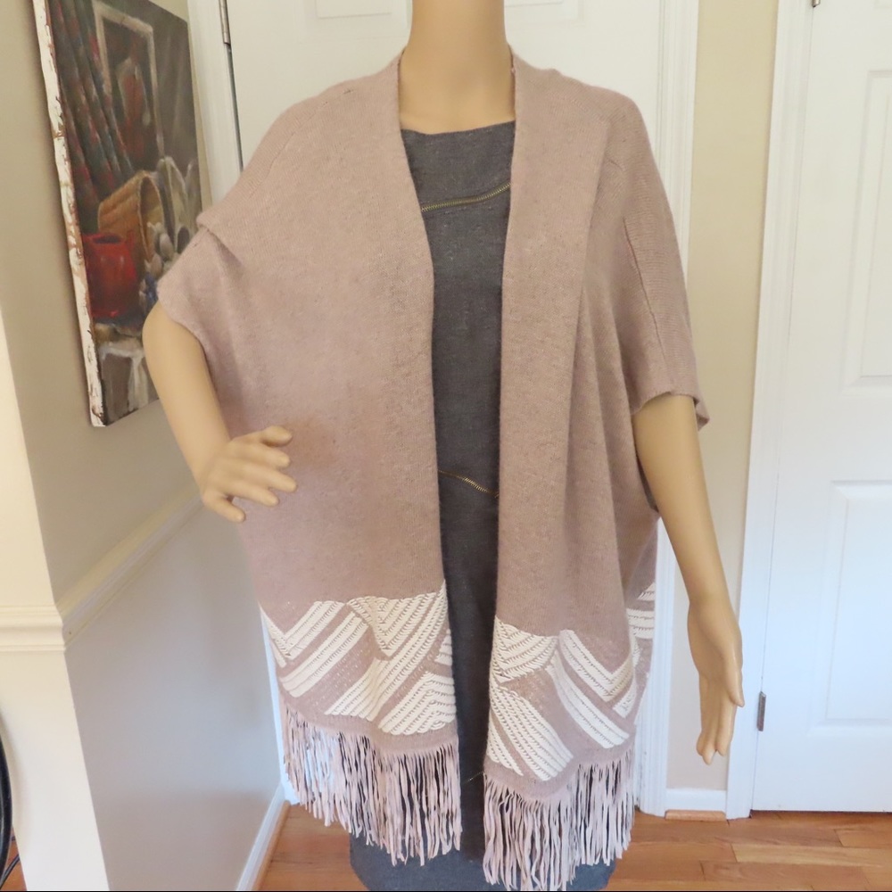 Not Shy Poncho cashmere